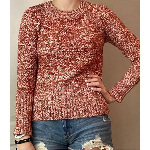 Womens Universal Thread Sweaters Crew Neck Heather Braided Knit Sweater - Sz S - Picture 1 of 3